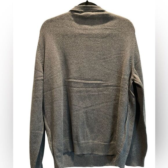 NWT Goodthreads- Men’s Gray Long Sleeve Crew Neck Cotton Sweater - Size XL - Picture 3 of 6